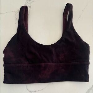 Lululemon align bra B cup burgundy/maroon tie dye